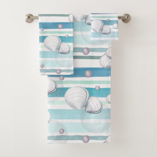 Turtles Wasserfarbenmuster Badhandtuch Set (Insitu)