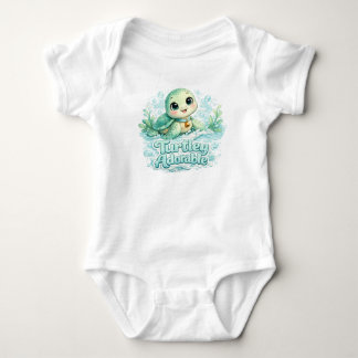 Turtley Adorable Baby Strampler