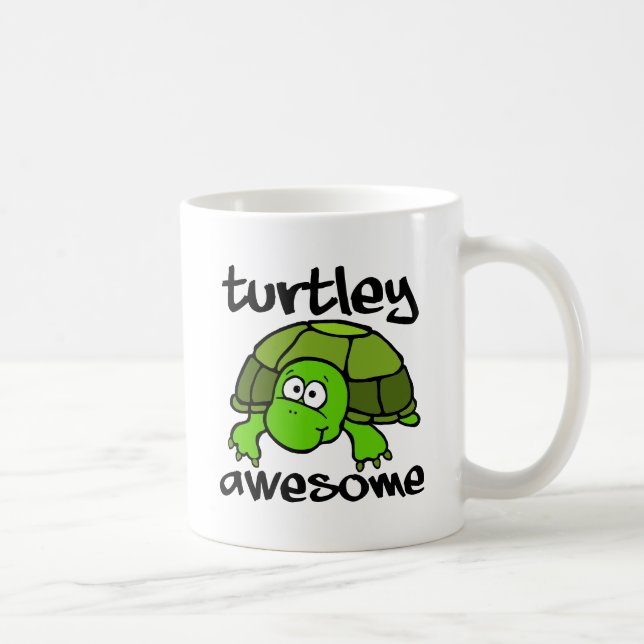Turtley Awesome Drôle Mug (Droite)