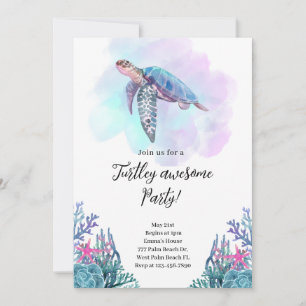 Turtley Awesome Party-Einladung Einladung