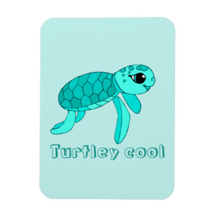 Turtley coole Meeresschildkröte Magnet