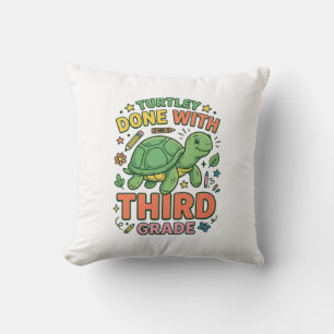 Turtley Fertig mit der dritten Klasse Schildkröten Kissen