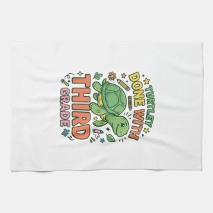 Turtley Fertig mit der dritten Klasse Turtle-Schul Geschirrtuch