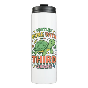Turtley Fertig mit der dritten Klasse Turtle-Schul Thermosbecher