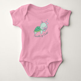 Turtley Niedlich Sea Turtle Dusche Kawaii Pink Gir Baby Strampler