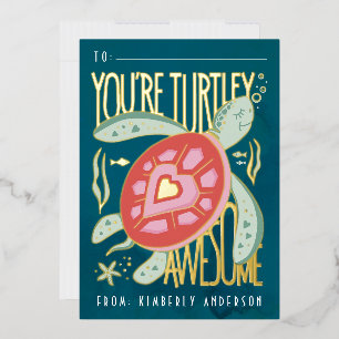 Turtley Phantastisch Foil Pressed Card Folien Feiertagskarte