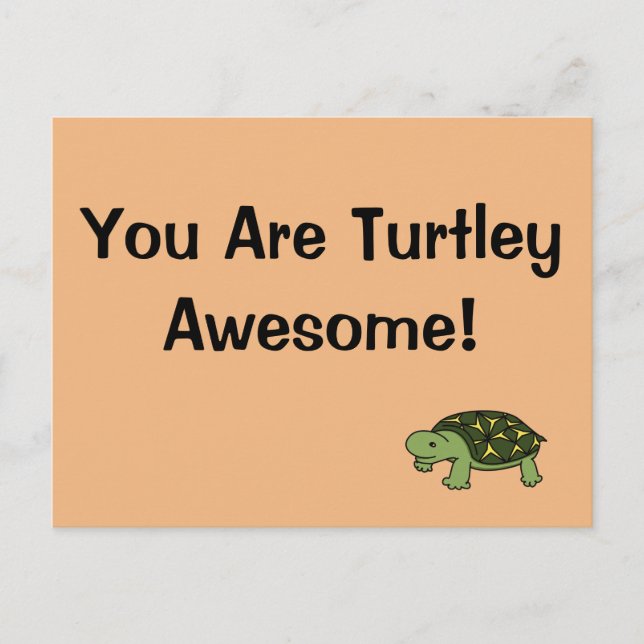 Turtley Phantastisch Postkarte (Vorderseite)