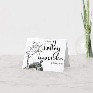 Turtley Phantastisch - Vermisste Note Card Dankeskarte