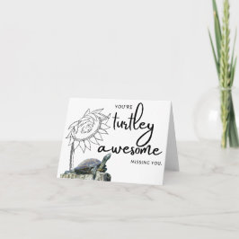 Turtley Phantastisch - Vermisste Note Card Dankeskarte