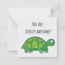 Turtley Phantastische Note Card