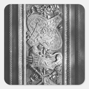 Türverkleidung im Stil Henri II, c.1556 Quadratischer Aufkleber