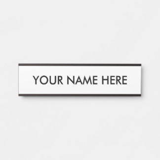 Türzeichen im modernen Minimalistischen Textstil Türschild