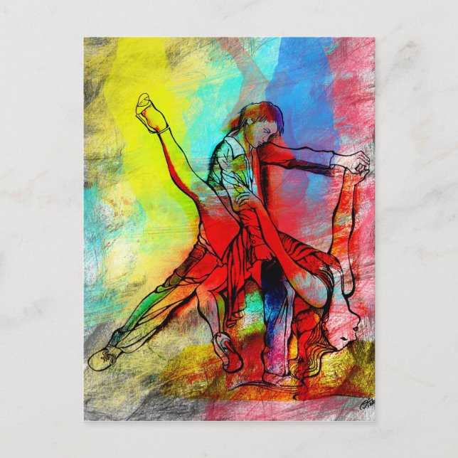 Tus Labios de Ruby - Tango Postkarte (Vorderseite)