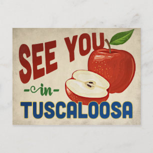 Tuscaloosa Alabama Apfel - Vintage Reise Postkarte