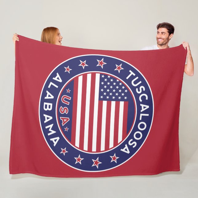 Tuscaloosa, Alabama Fleecedecke (Beispiel)