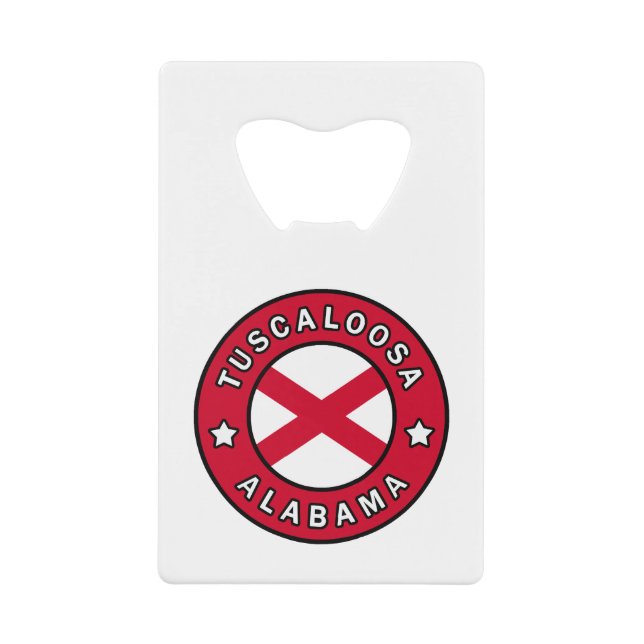 Tuscaloosa Alabama Geldbeutel Flaschenöffner (Vorderseite)