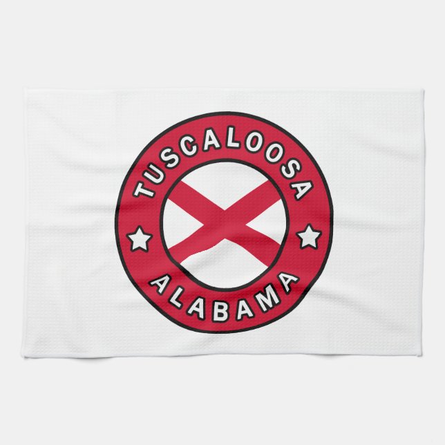 Tuscaloosa Alabama Geschirrtuch (Horizontal)