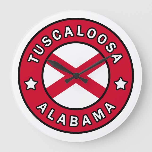 Tuscaloosa Alabama Große Wanduhr (Vorderseite)