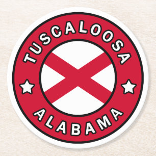 Tuscaloosa Alabama Runder Pappuntersetzer