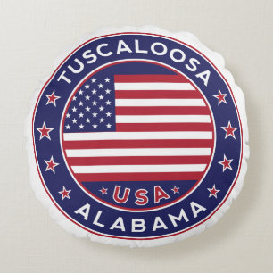 Tuscaloosa, Alabama Rundes Kissen