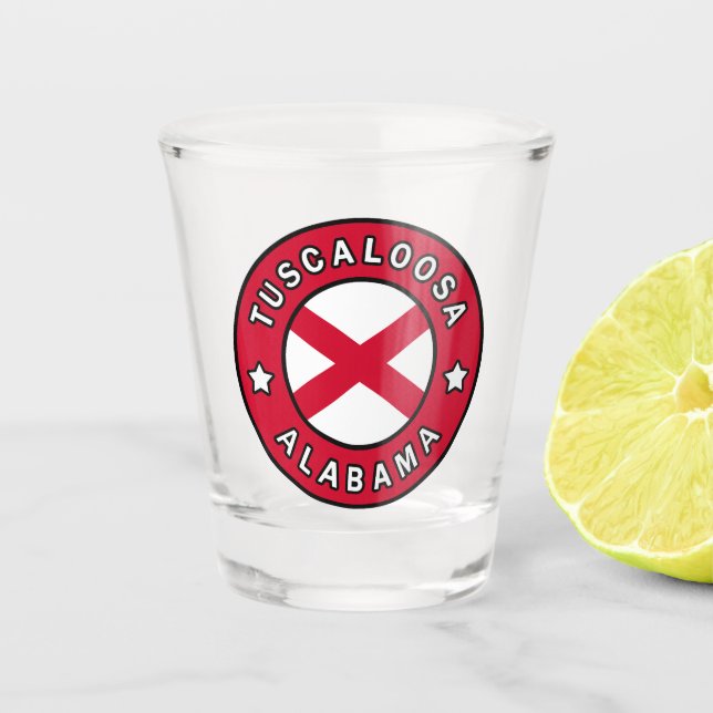 Tuscaloosa Alabama Schnapsglas (Vorderseite)