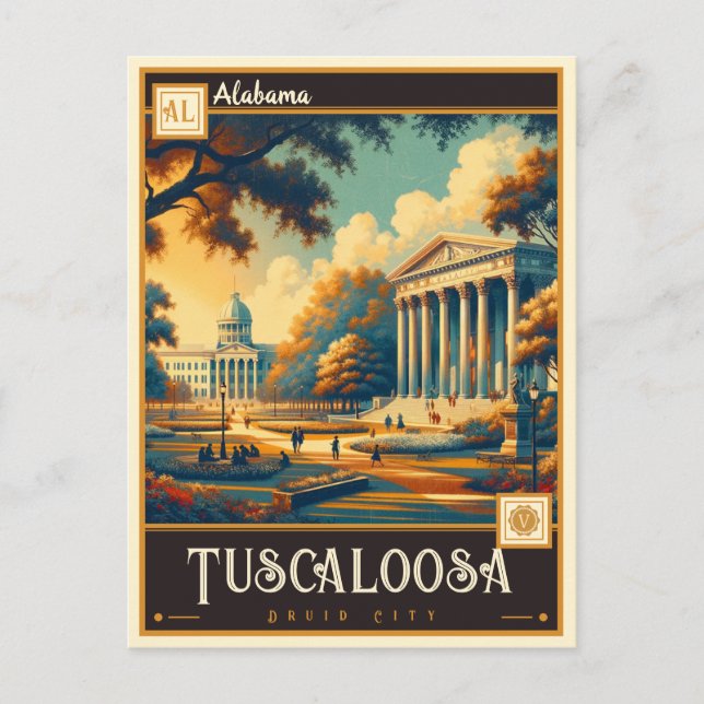 Tuscaloosa, Alabama | VINTAG Postkarte (Vorderseite)