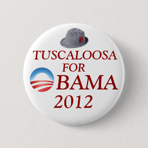 Tuscaloosa für Obama Button