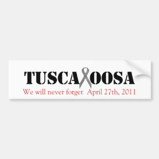Tuscaloosa mit Hahnentrittmuster-Stützband Autoaufkleber