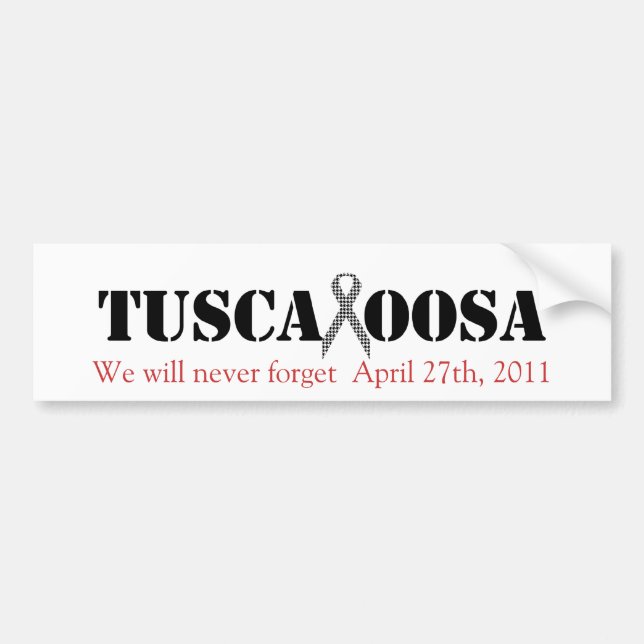 Tuscaloosa mit Hahnentrittmuster-Stützband Autoaufkleber (Vorne)