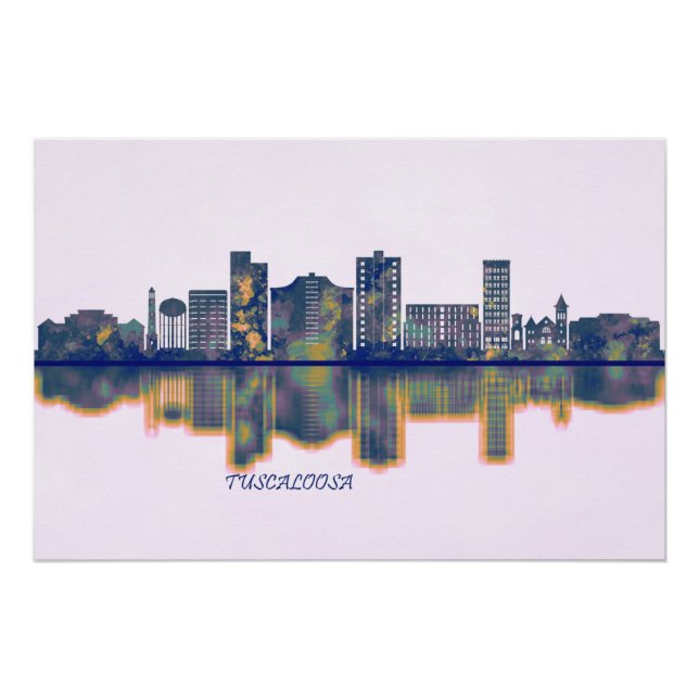 Tuscaloosa Skyline Poster (Vorderseite)