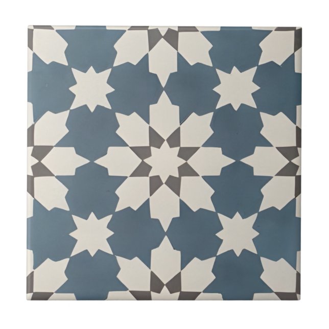 Tuscan contemporary Floral Motive Tiles Fliese (Vorderseite)