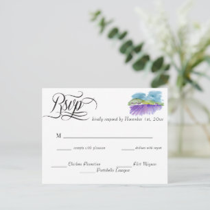 Tuscan Vineyard Hochzeit RSVP Postkarte