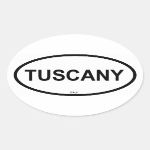 TUSCANY OVALER AUFKLEBER