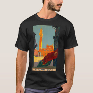 Tuscany Siena Vintage Reiseplaner T-Shirt