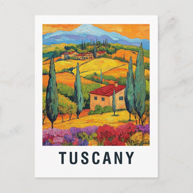 Tuscany Weinroute Mendrisiotto Postkarte (Vorderseite)