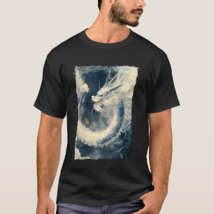 Tusche-Drache Asiatische Kunst Fabelwesen T-Shirt