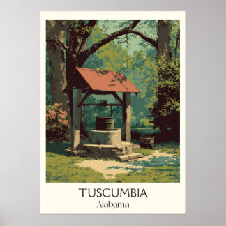 Tuscumbia Alabama Wunschbrunnen Poster