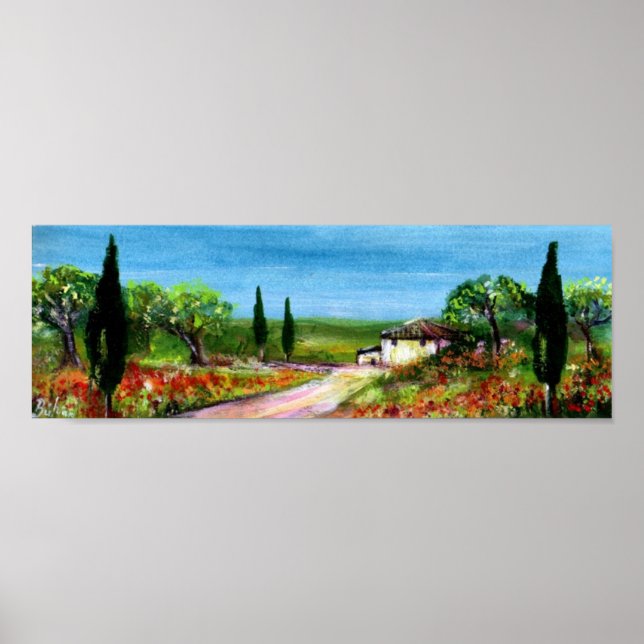 TUSKANISCHE LANDSCHAFT 4 POSTER (Vorne)
