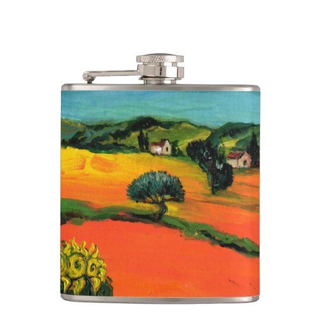 TUSKANISCHE LANDSCHAFT MIT SONNENBLUMEN FLACHMANN (Vorderseite)