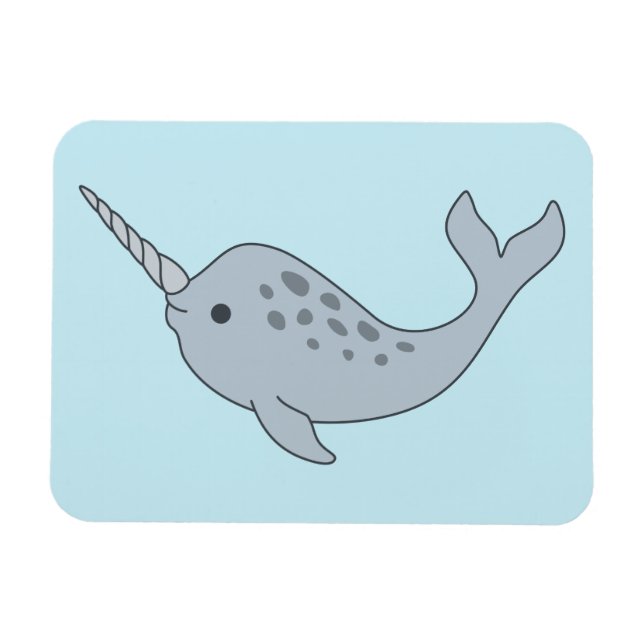 Tusked Narwhal Magnet (Horizontal)