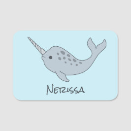 Tusked Narwhal Namensschild