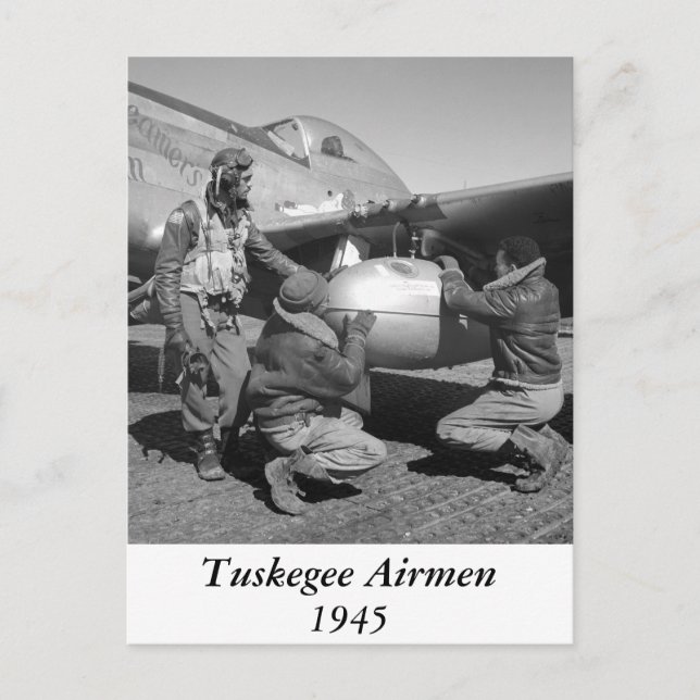 Tuskegee Airmen, 1945 Postkarte (Vorderseite)