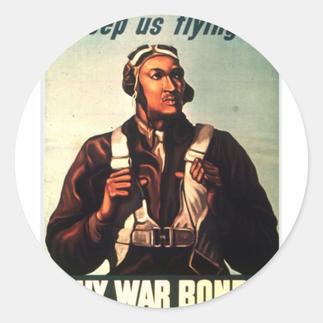Tuskegee Airmen, Anleihe des Roten Schwanzes aus d Runder Aufkleber (Vorderseite)