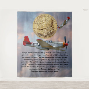 Tuskegee Airmen COIN Wandteppich