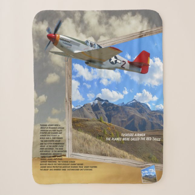 TUSKEGEE Airmen FLIEGEN AUS DEM BILD Sherpadecke (Vorderseite)
