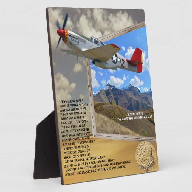 TUSKEGEE AIRMEN FLUGZEUG FLIEGT AUS DEM BILD FOTOPLATTE (Seite)