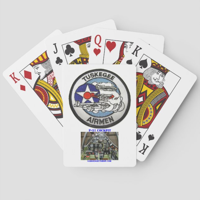 TUSKEGEE AIRMEN SPIELKARTEN (Rückseite)