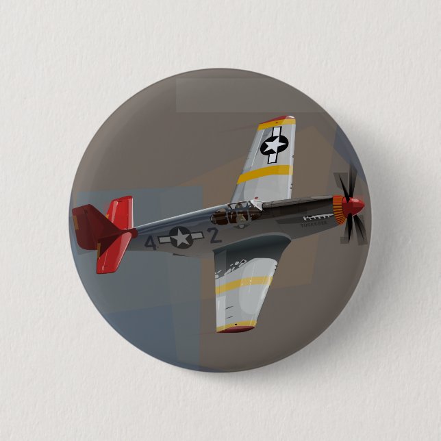 Tuskegee Flieger Button (Vorderseite)