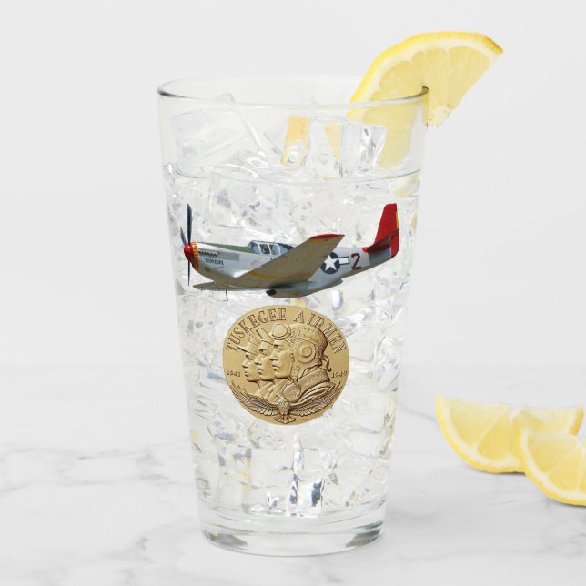 TUSKEGEE FLIEGER-MÜNZE GLAS (Rückseite Ice)