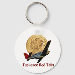 Tuskegee Rot-Schwanz Schlüsselanhänger